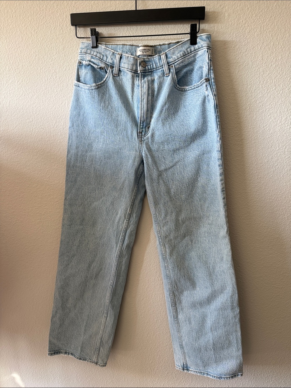 Abercrombie & Fitch Light Blue Wide-Leg Jeans